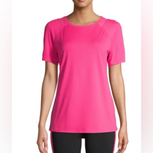 Avia Mesh Performance T-Shirt  Size S (4/6) Fuschia Sizzle Color - Picture 3 of 9